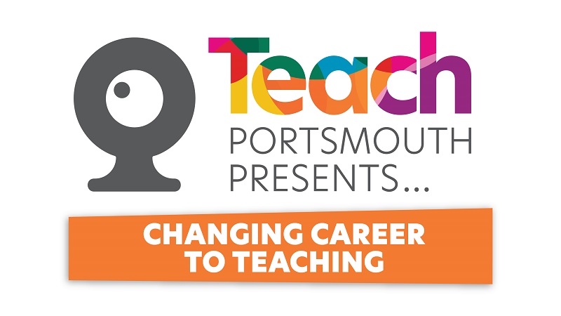 Teach Portsmouth presents changing career to teaching logo