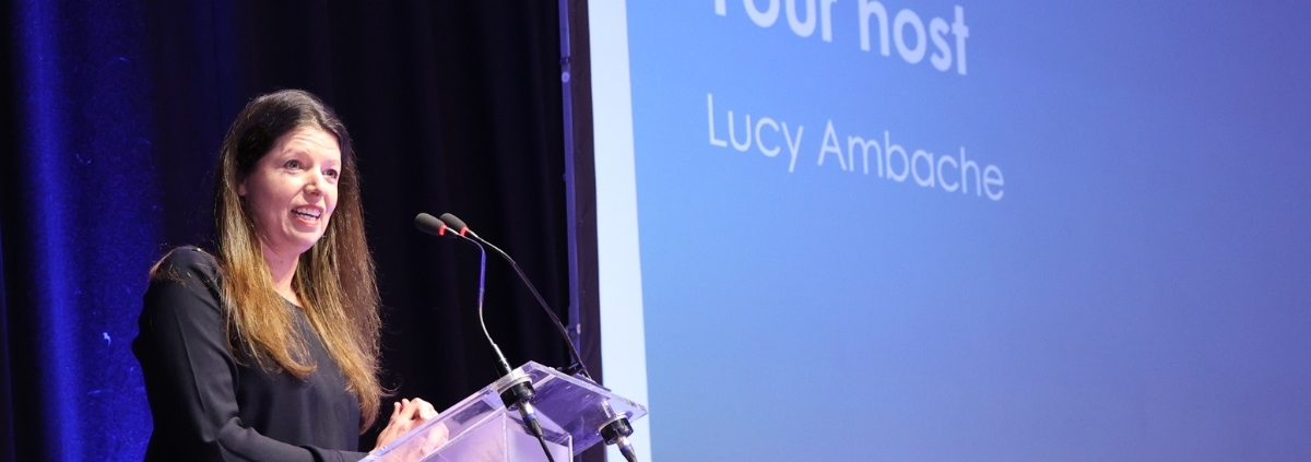 Lucy Ambache, host of the Teach Portsmouth Awards 2023